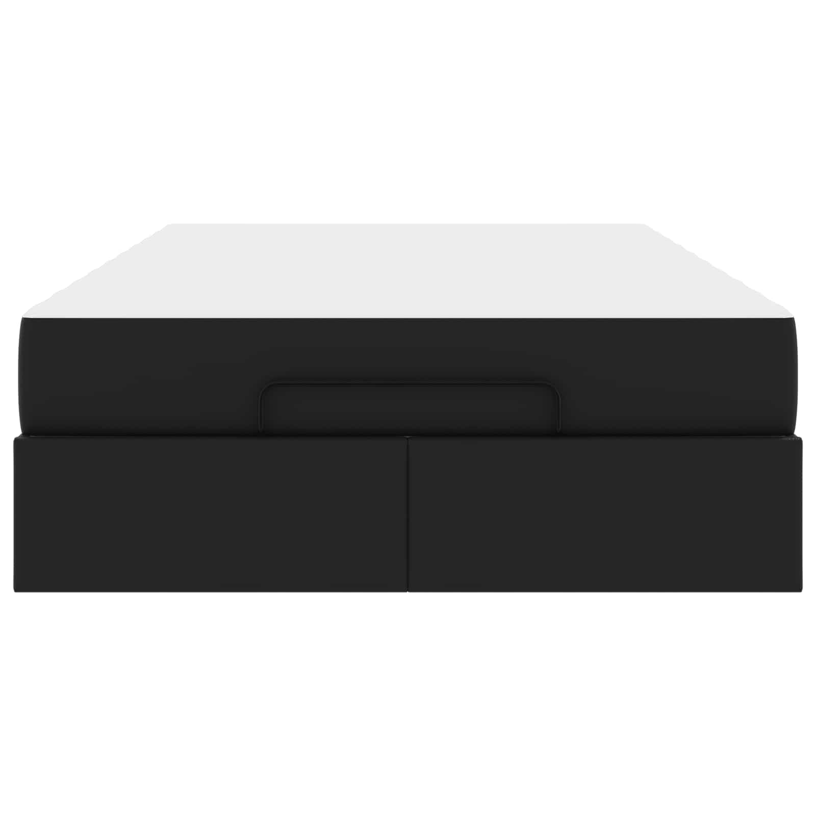 Struttura letto con materasso Altro 2 pcs Nero PVC | homemem39