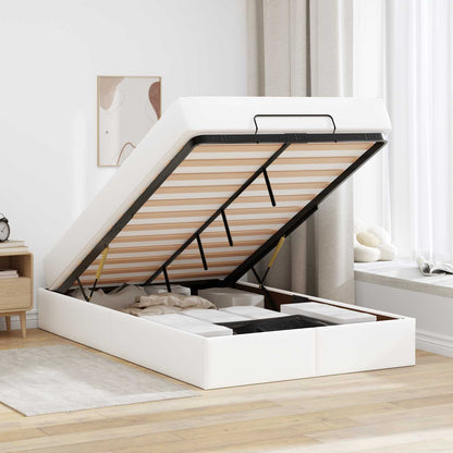 Struttura letto con materasso Altro 2 pcs Bianco PVC | homemem39