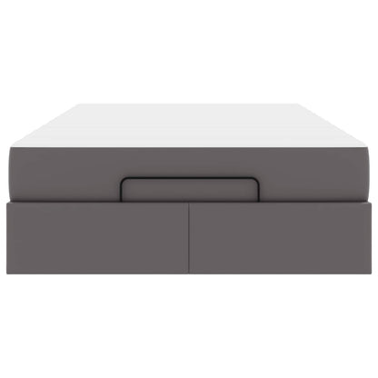 Struttura letto con materasso Altro 2 pcs Grigio PVC | homemem39