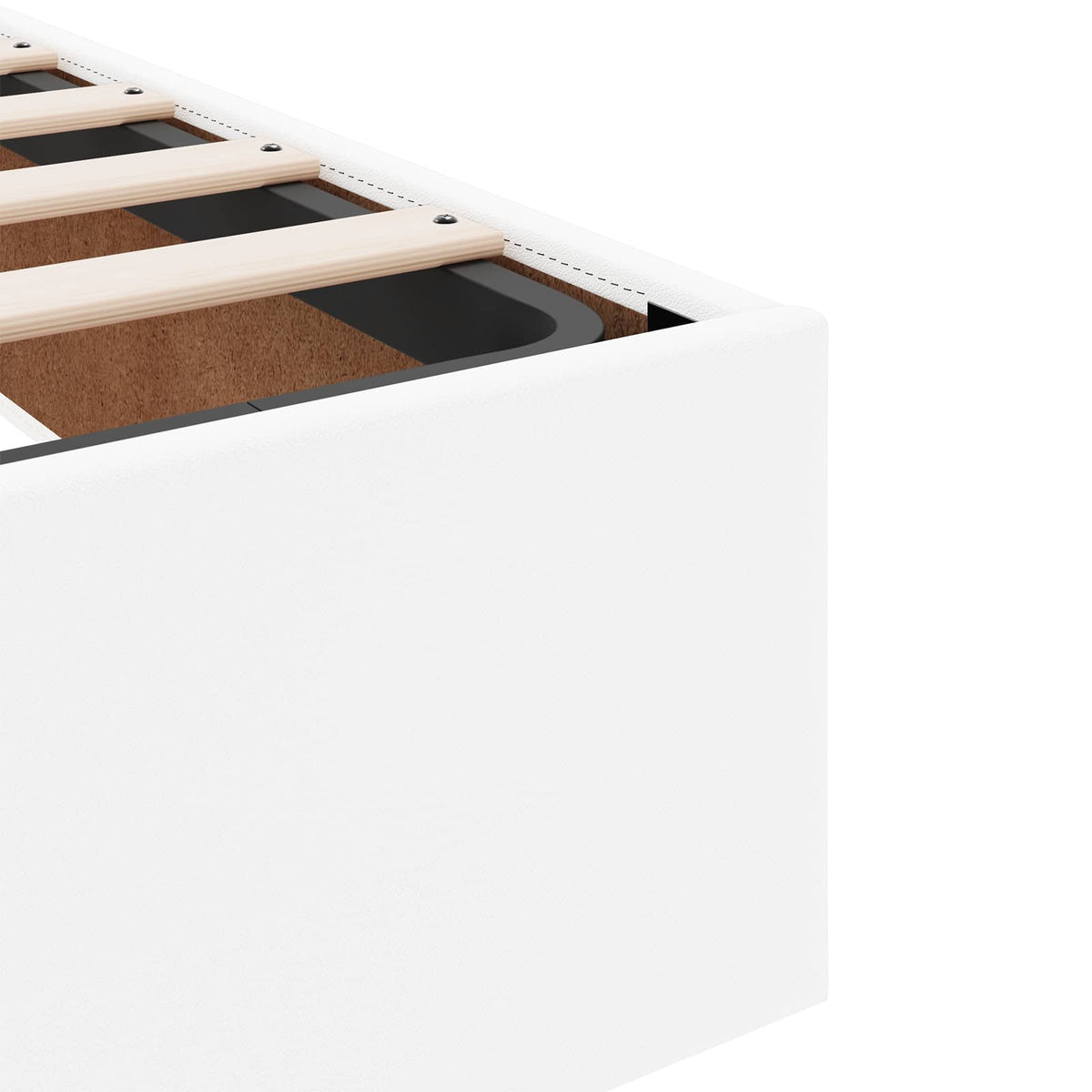Struttura letto con materasso Altro 2 pz Bianco PVC | homemem39