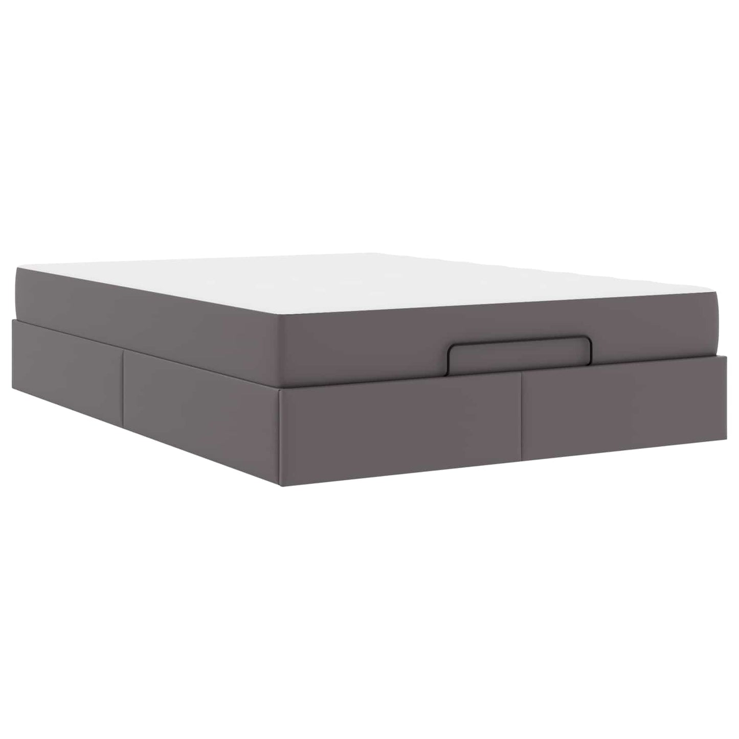 Struttura letto con materasso con materasso 2 pcs Grigio PVC