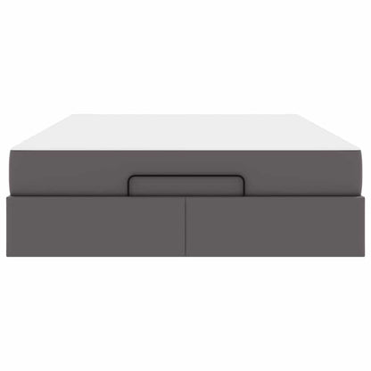 Struttura letto con materasso con materasso Grigio 140 x 200 cm - homemem39