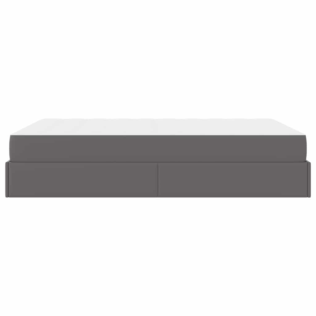 Struttura letto con materasso con materasso Grigio 140 x 200 cm - homemem39