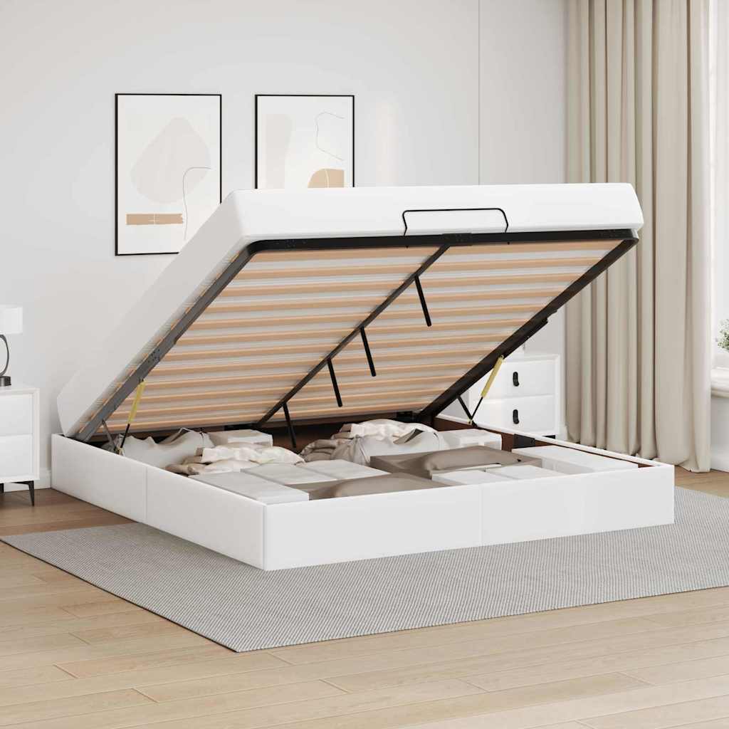 Struttura letto con materasso Bianco Puro 160 x 200 cm