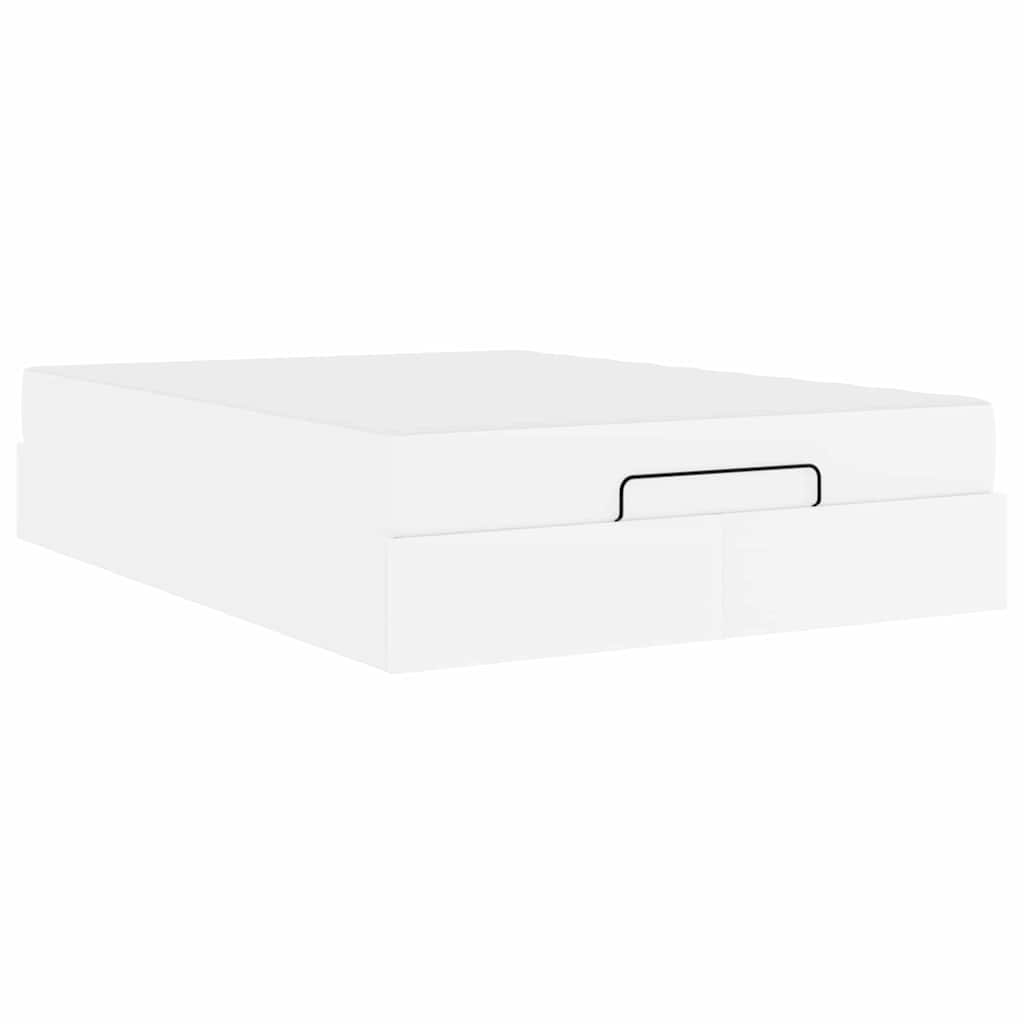 Struttura letto con materasso Bianco Puro 160 x 200 cm - homemem39