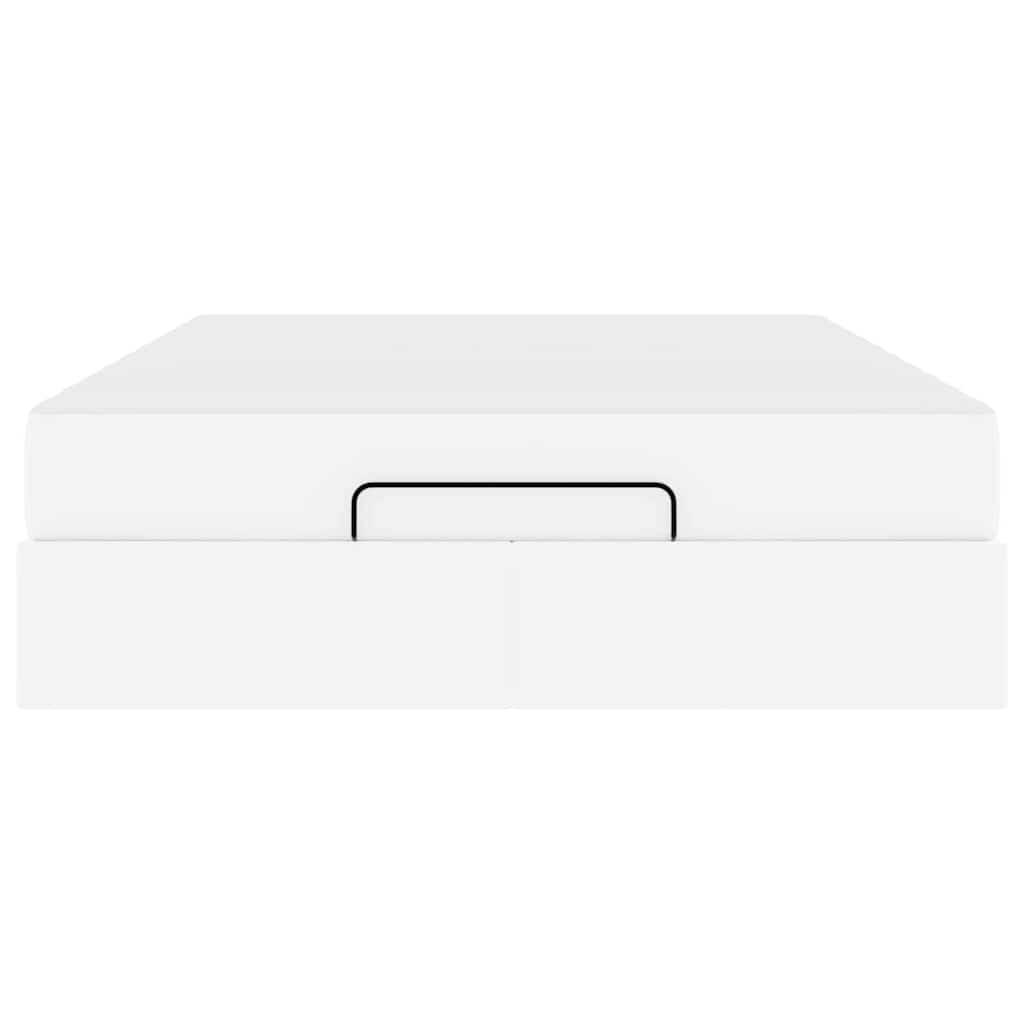 Struttura letto con materasso Bianco Puro 160 x 200 cm - homemem39