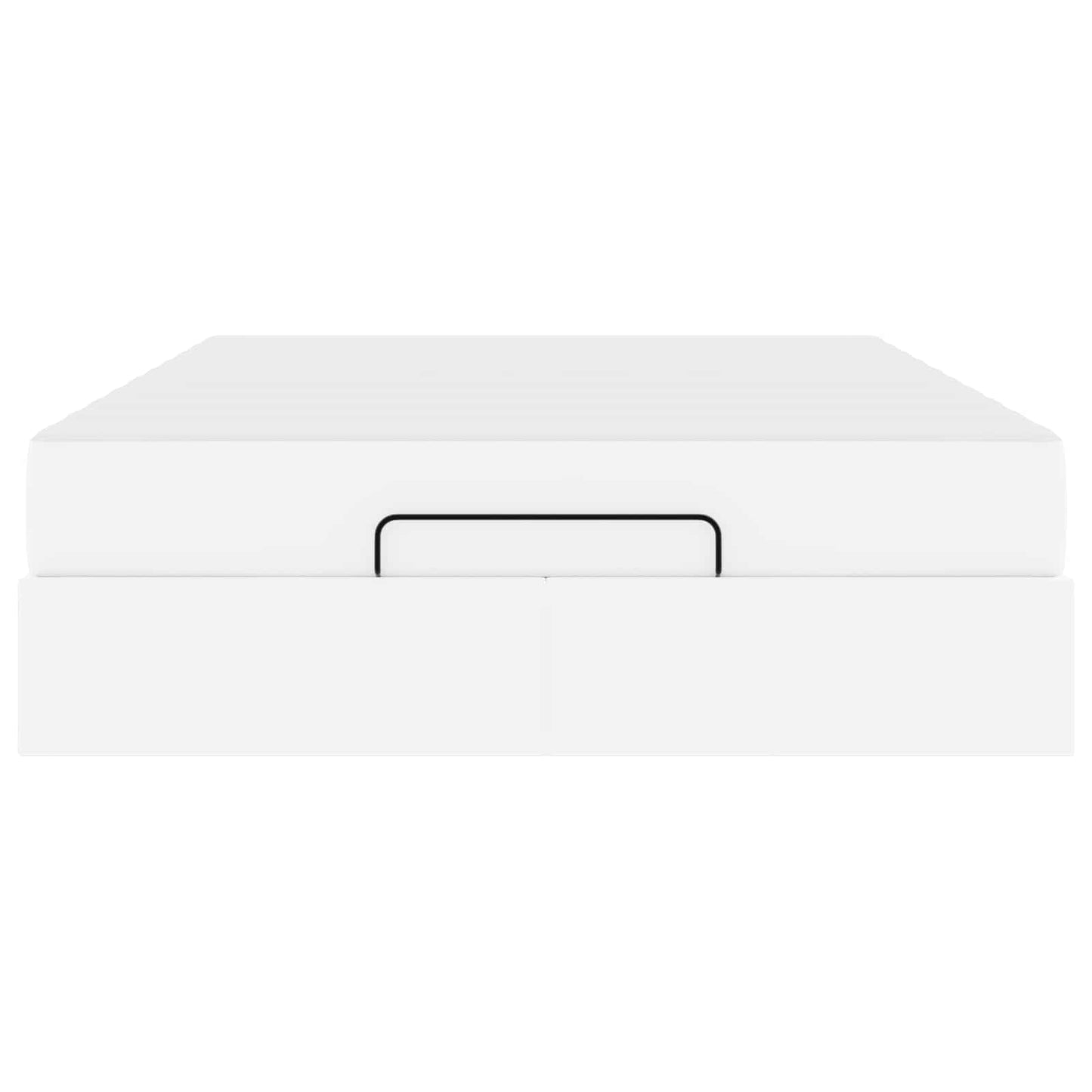 Struttura letto con materasso con materasso 2 pcs Bianco PVC