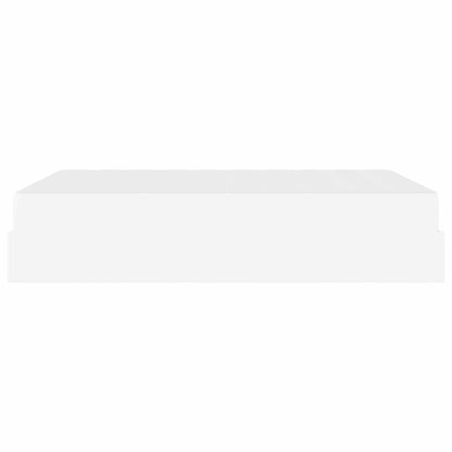 Struttura letto con materasso con materasso 2 pcs Bianco PVC