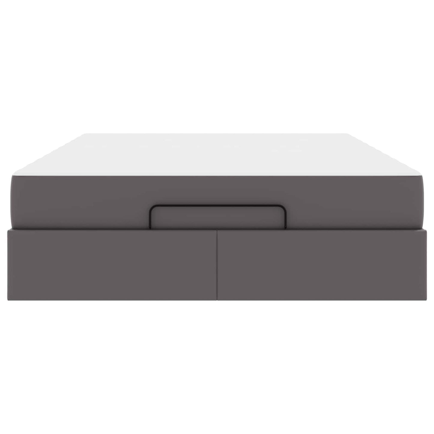 Struttura letto con materasso con materasso 2 pcs Grigio PVC