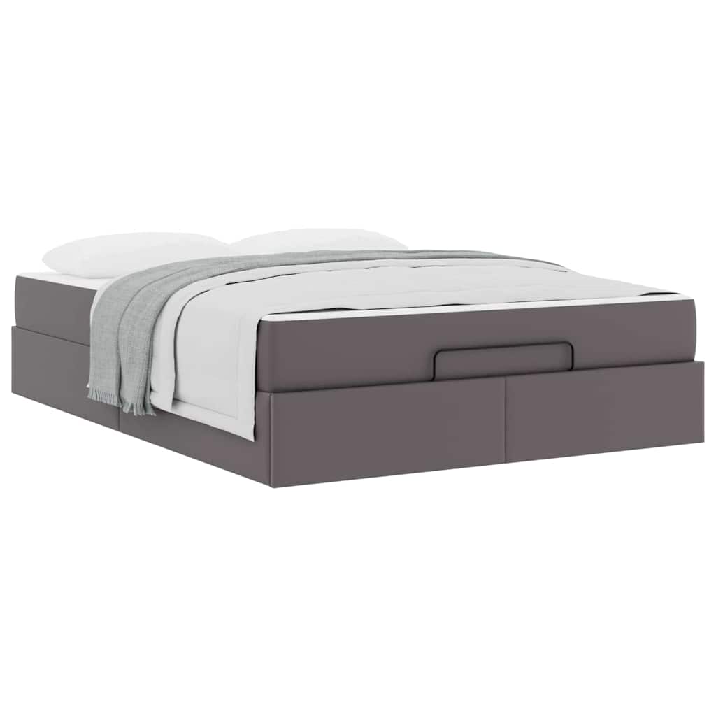 Struttura letto con materasso con materasso Grigio 160 x 200 cm