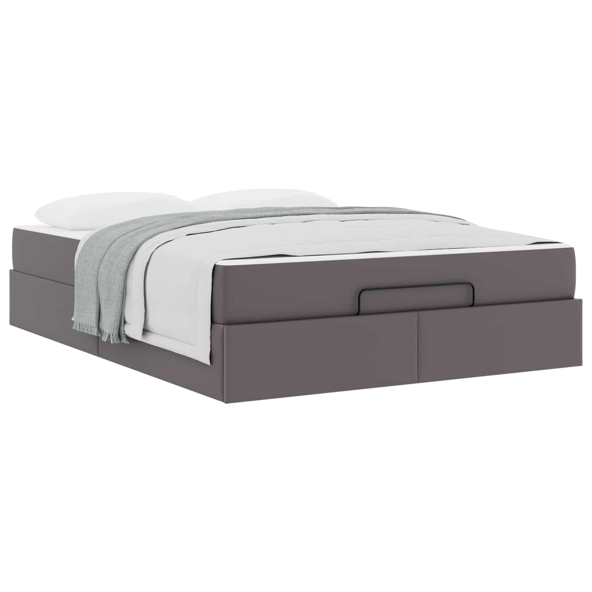 Struttura letto con materasso Altro 2 pz Grigio PVC | homemem39