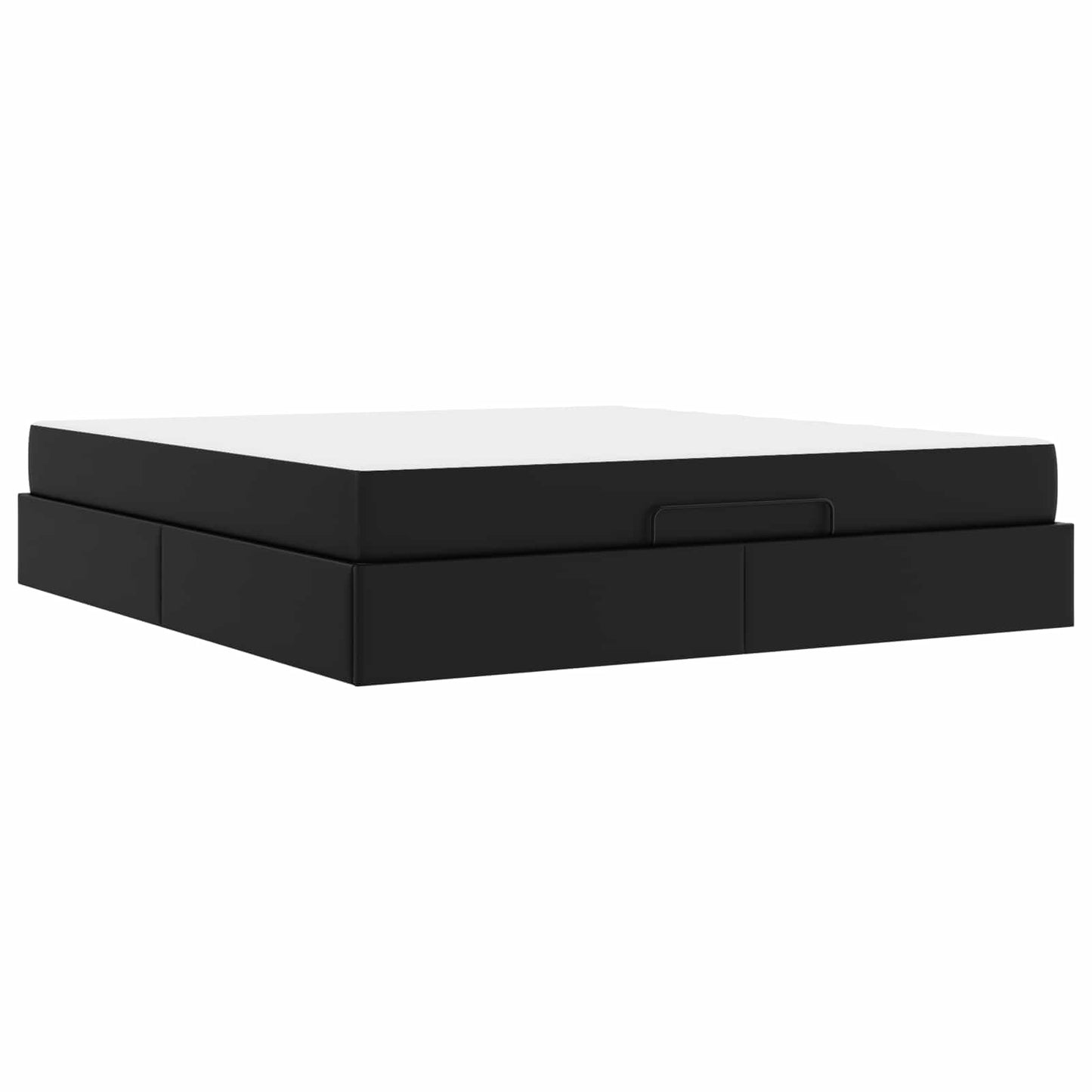 Struttura letto con materasso Altro 2 pcs Nero PVC | homemem39