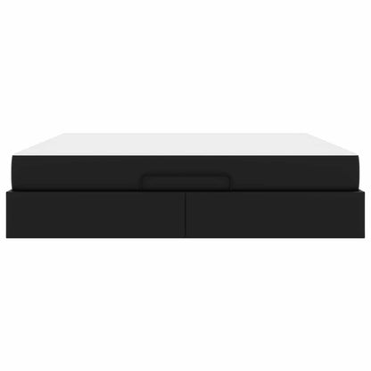 Struttura letto con materasso Altro 2 pcs Nero PVC | homemem39