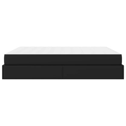 Struttura letto con materasso Altro 2 pcs Nero PVC | homemem39