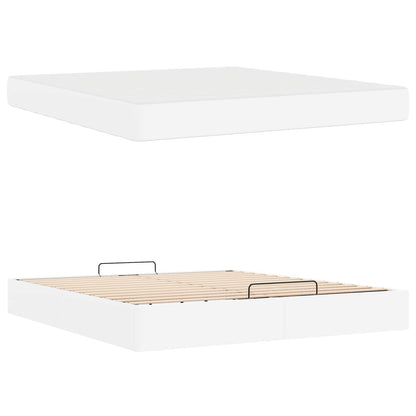 Struttura letto con materasso Altro 2 pcs Bianco PVC | homemem39