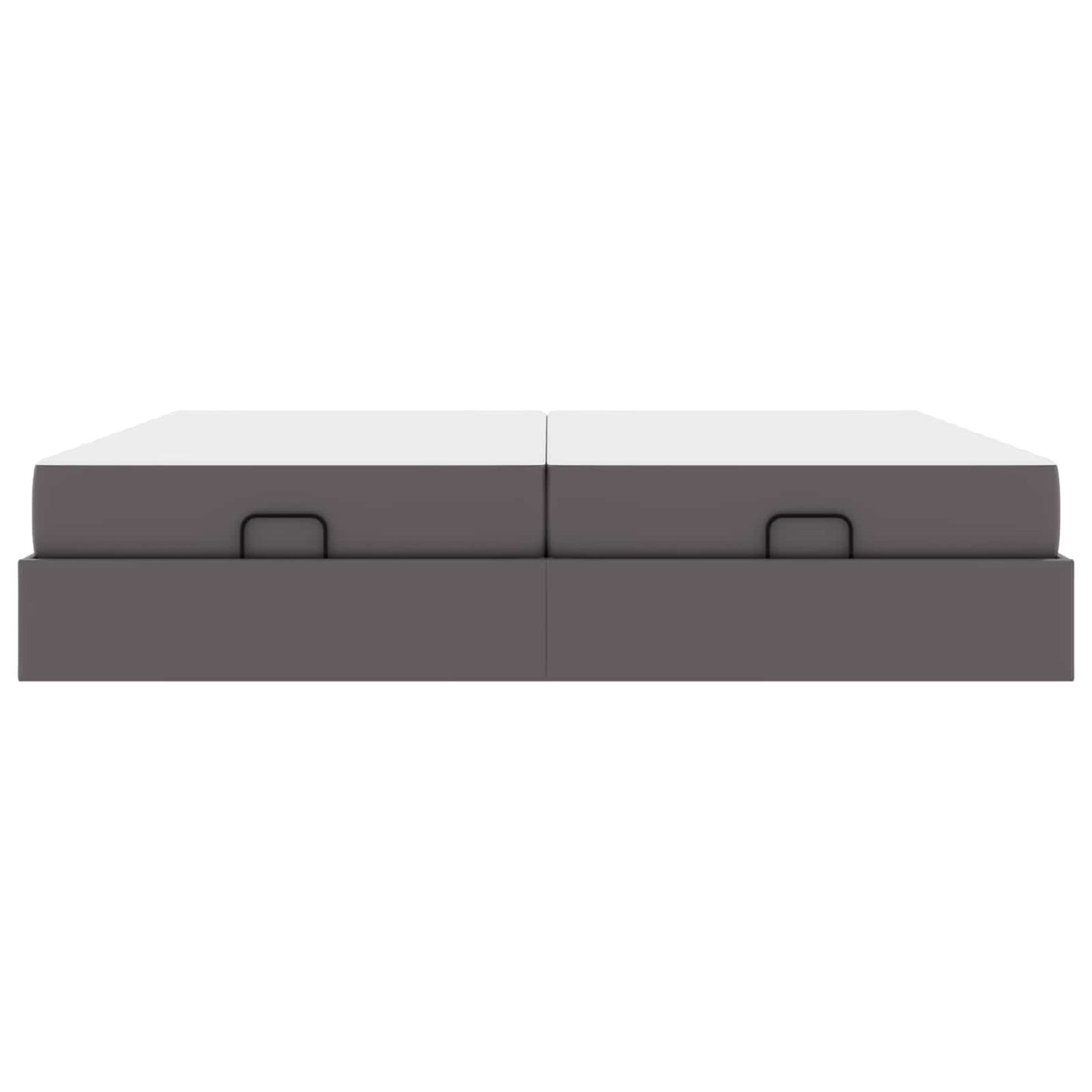 Struttura letto con materasso con materasso 2 pcs Grigio PVC | homemem39