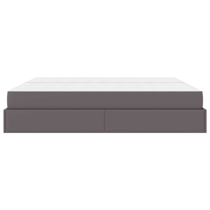 Struttura letto con materasso con materasso 2 pcs Grigio PVC | homemem39