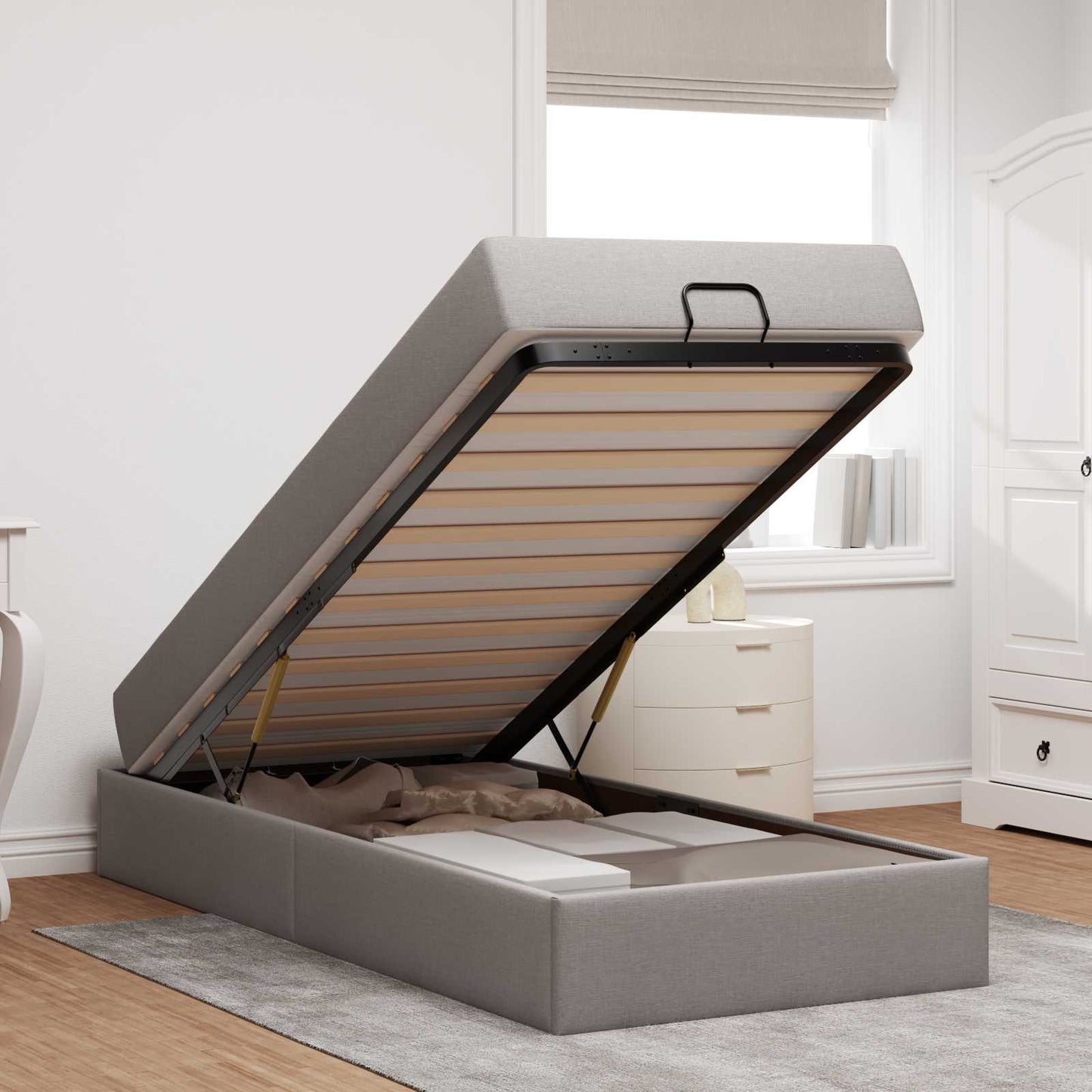 Struttura letto con materasso 2 pcs Talpa Tessuto | homemem39