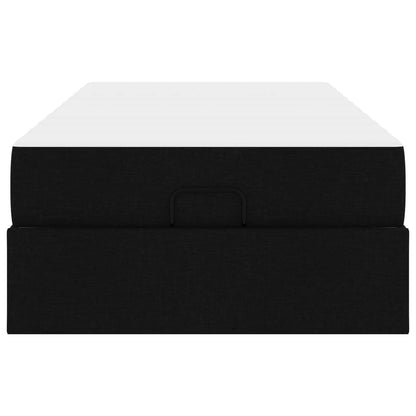 Struttura letto con materasso 2 pcs Nero Tessuto | homemem39