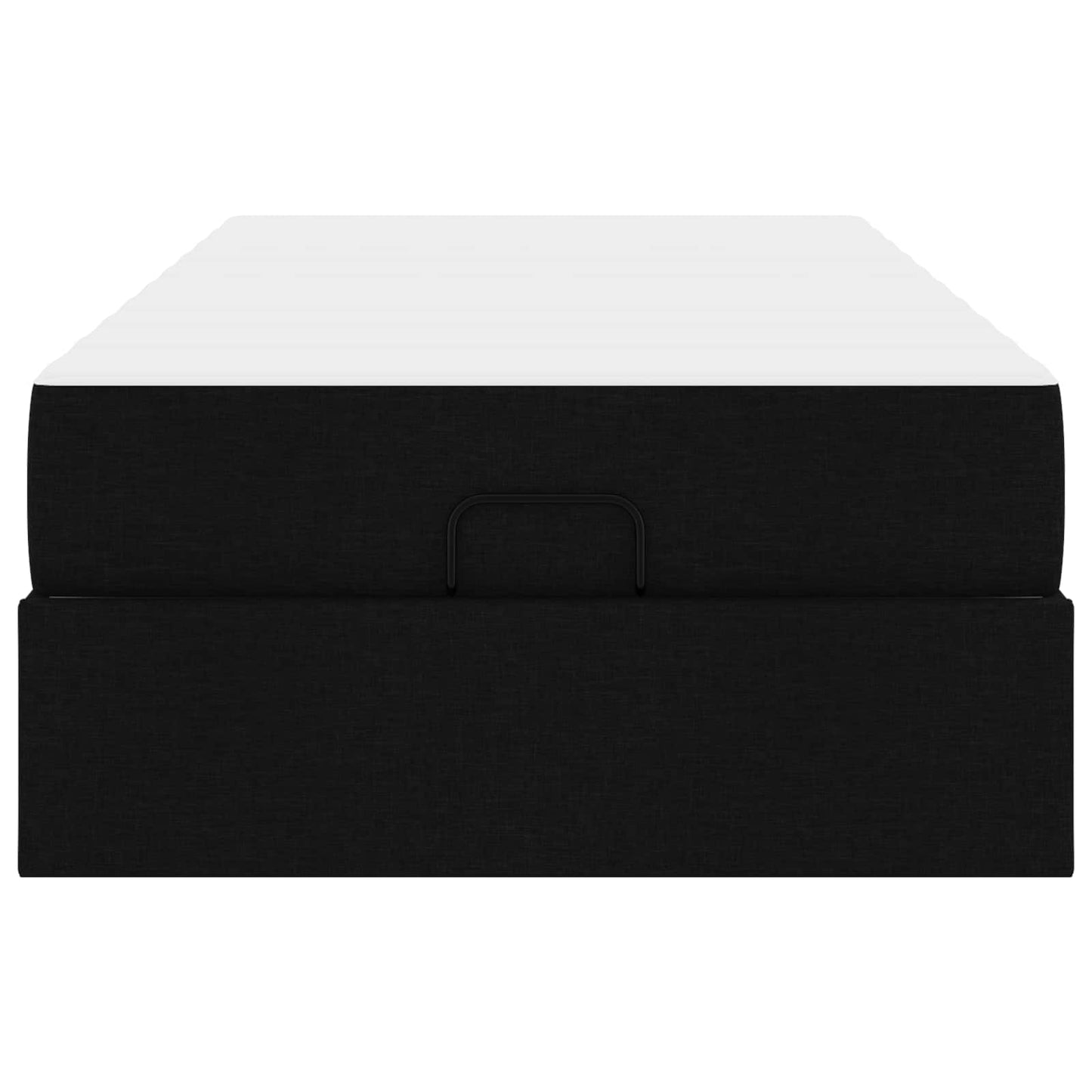 Struttura letto con materasso con materasso 2 pcs Nero Tessuto