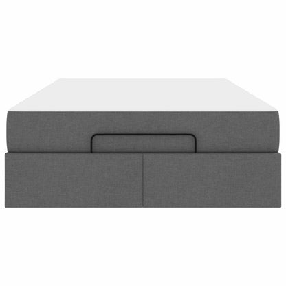 Struttura letto con materasso 2 pcs Grigio Sfumato Tessuto | homemem39