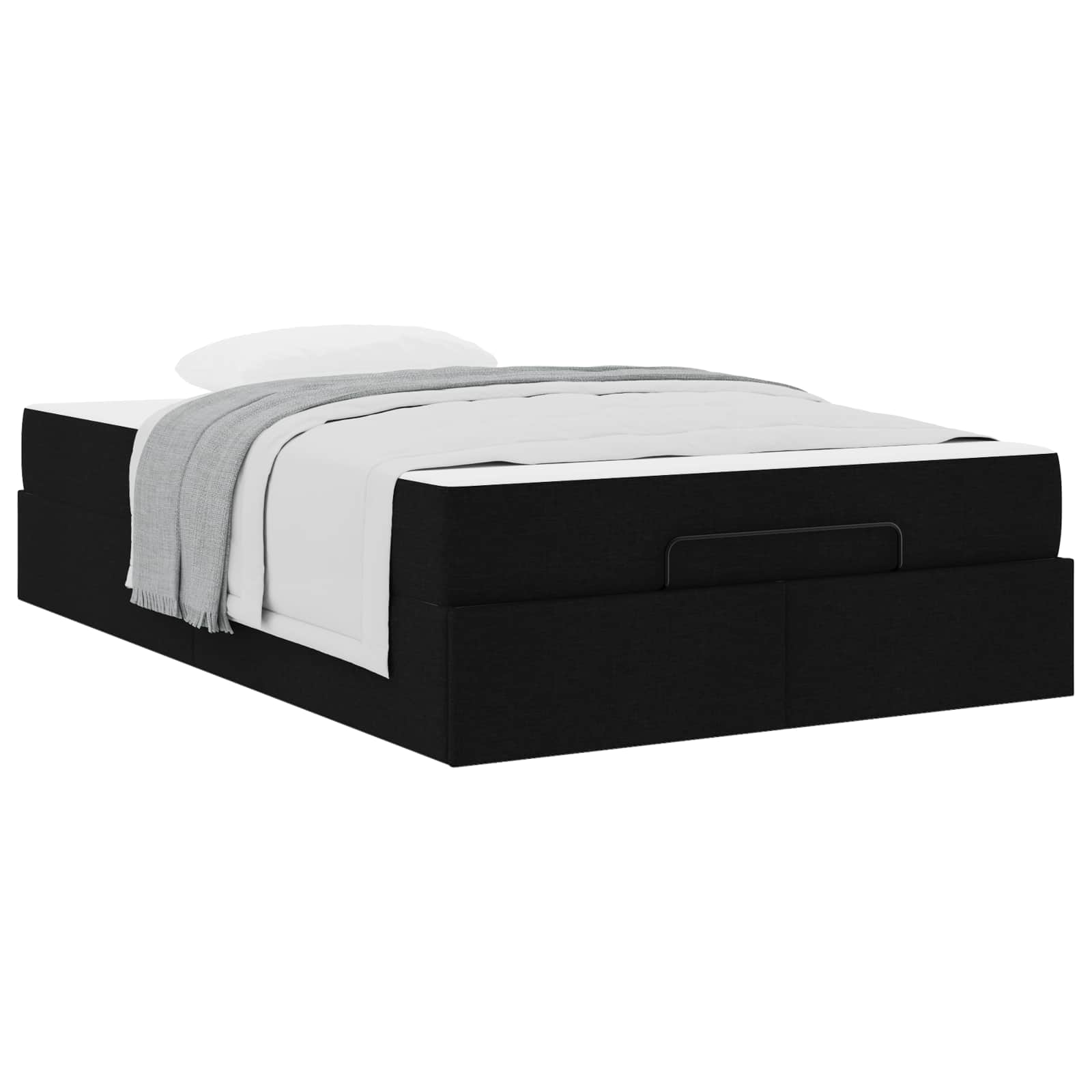 Struttura letto con materasso 2 pcs Nero Tessuto | homemem39