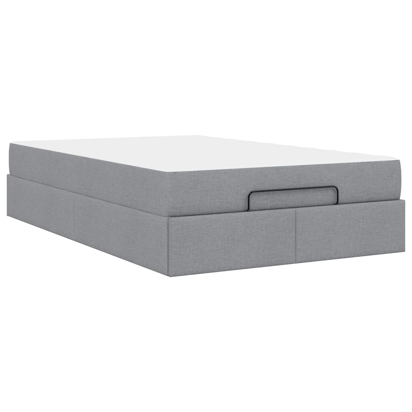 Struttura letto con materasso 2 pcs Grigio chiaro Tessuto