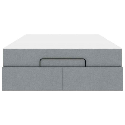 Struttura del letto Grigio chiaro 120 x 200 cm Tessuto - homemem39