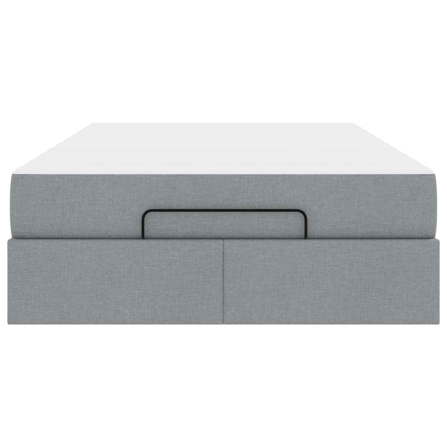 Struttura letto con materasso 2 pcs Grigio chiaro Tessuto