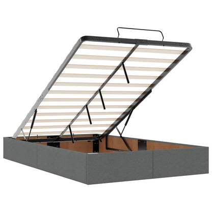 Struttura letto con materasso 2 pcs Grigio Sfumato Tessuto