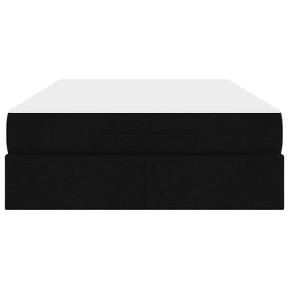 Struttura letto con materasso 2 pcs Nero Tessuto | homemem39