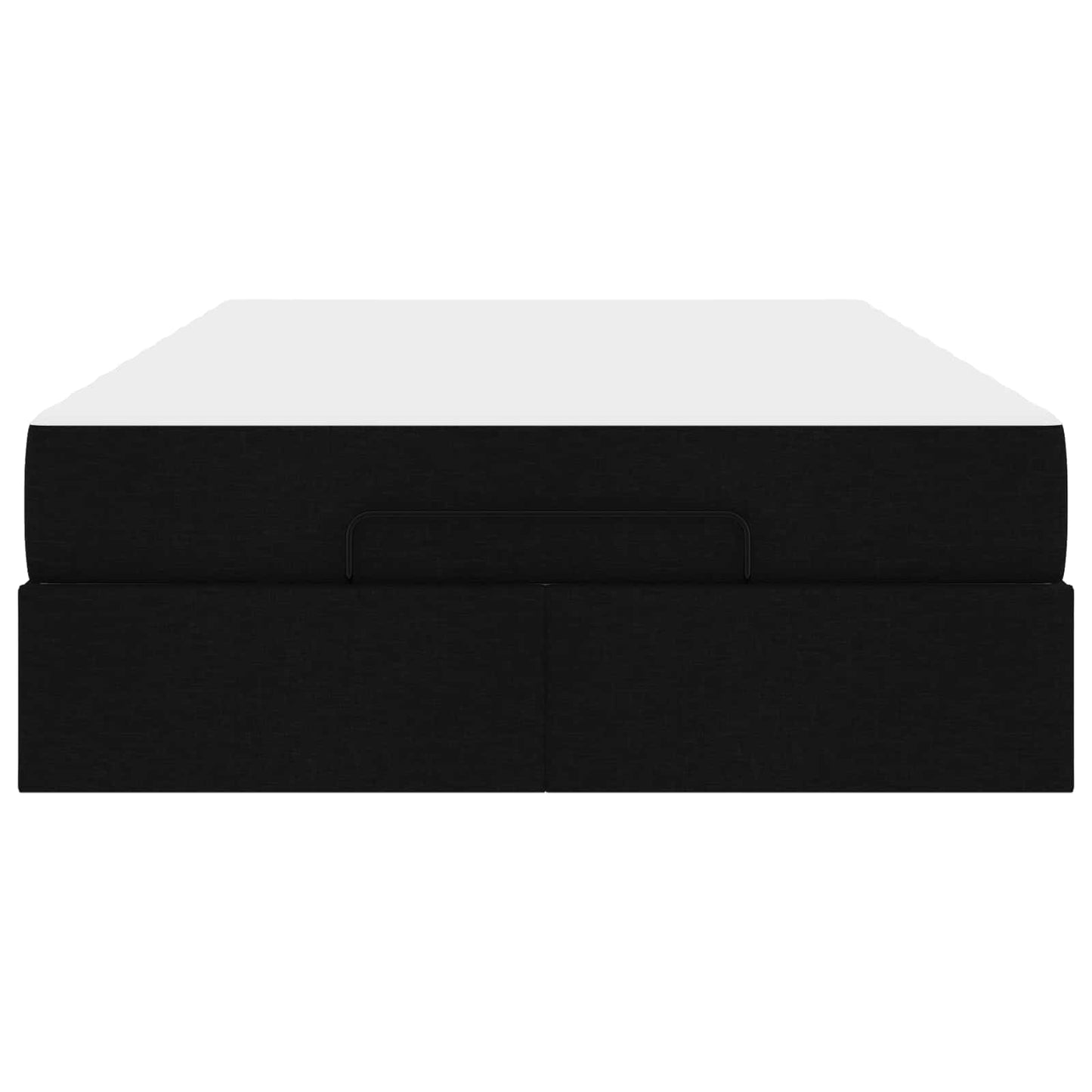 Struttura letto con materasso con materasso 2 pcs Nero Tessuto