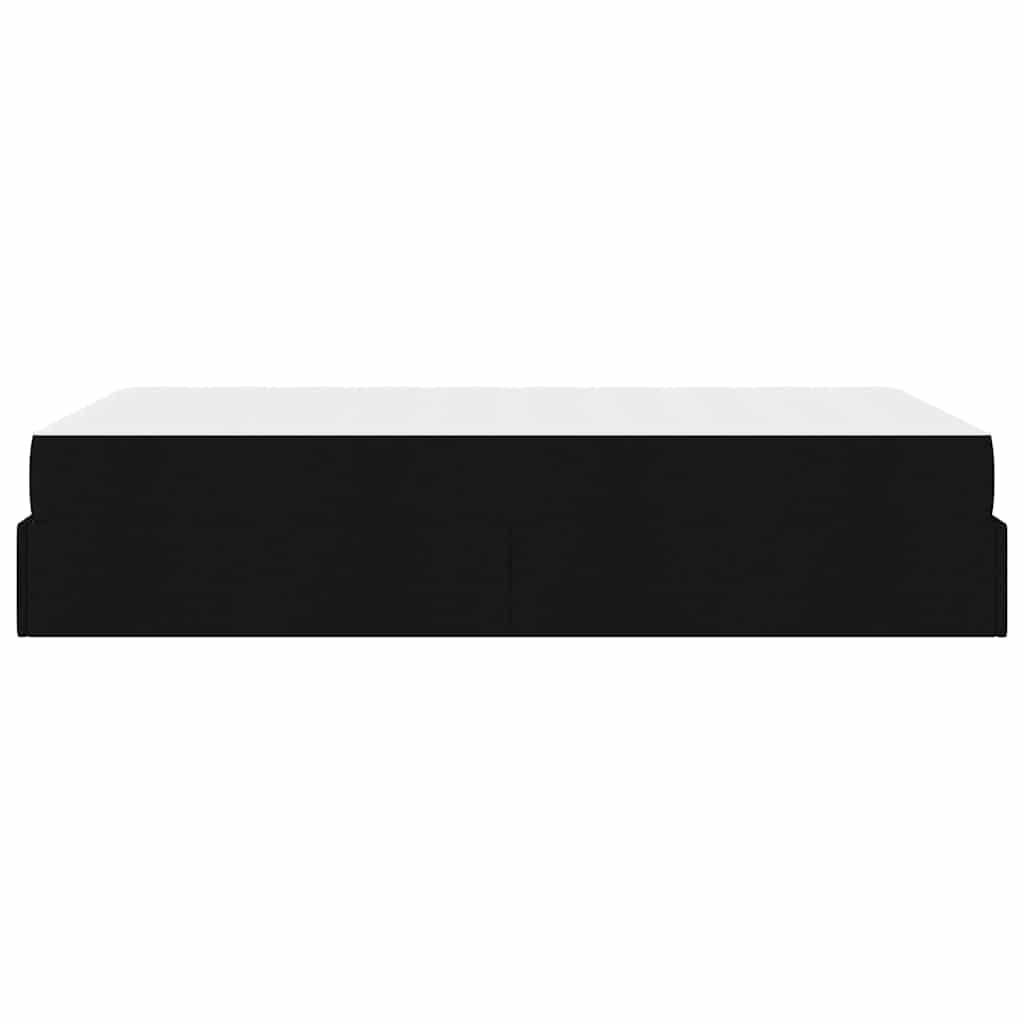 Struttura del letto con materasso Nero 120 x 200 cm Tessuto - homemem39