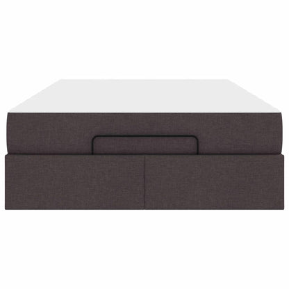Struttura del letto Marrone scuro 120 x 200 cm Tessuto - homemem39