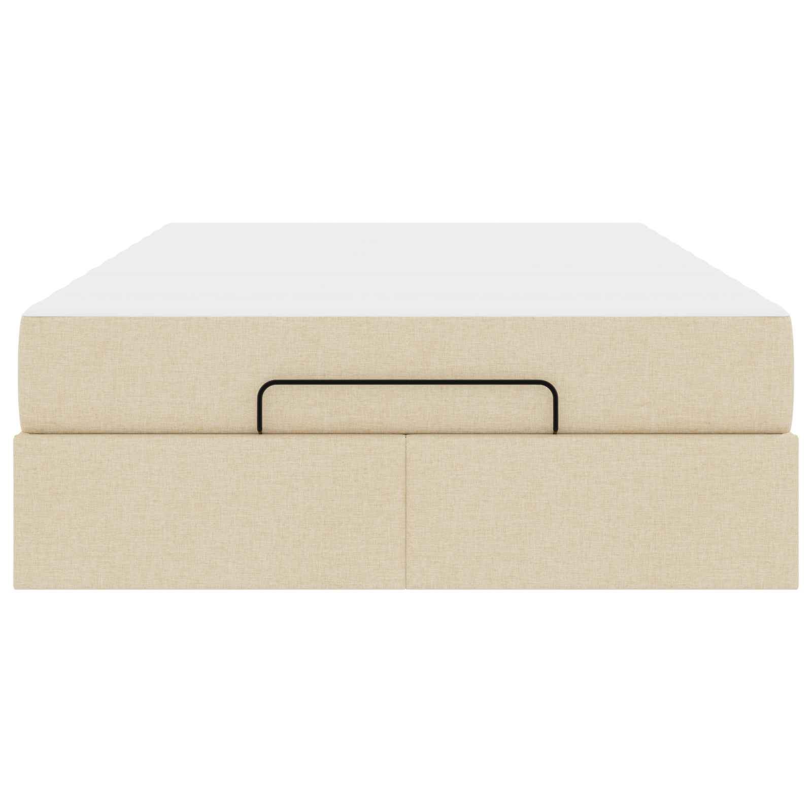 Struttura letto con materasso 2 pcs Crema Tessuto | homemem39