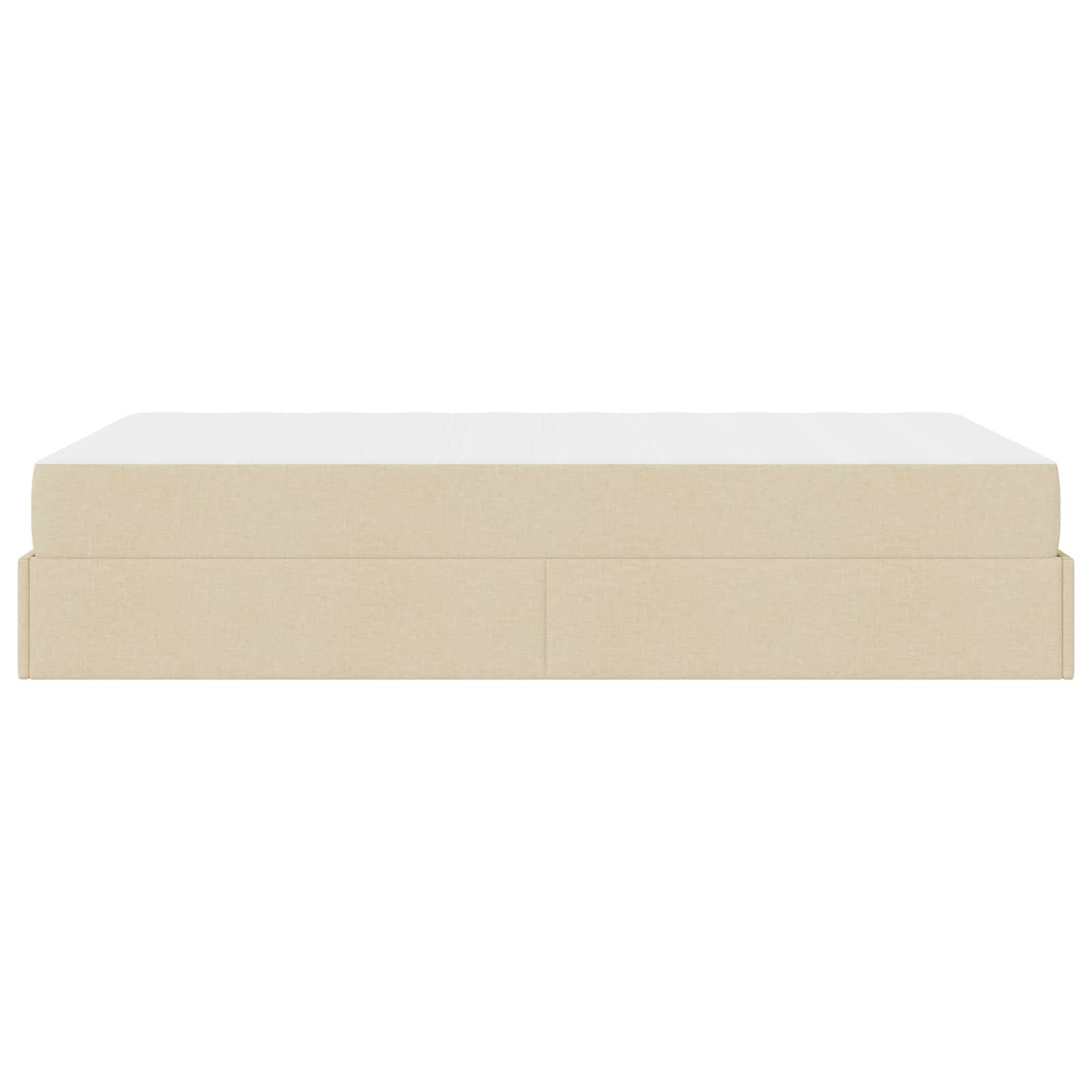 Struttura letto con materasso 2 pcs Crema Tessuto | homemem39