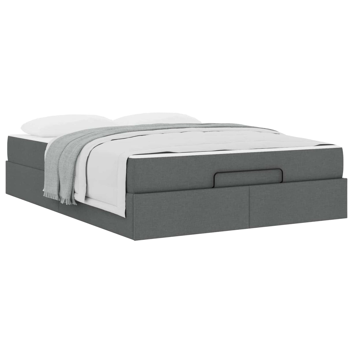 Struttura letto con materasso 2 pcs Grigio Sfumato Tessuto | homemem39