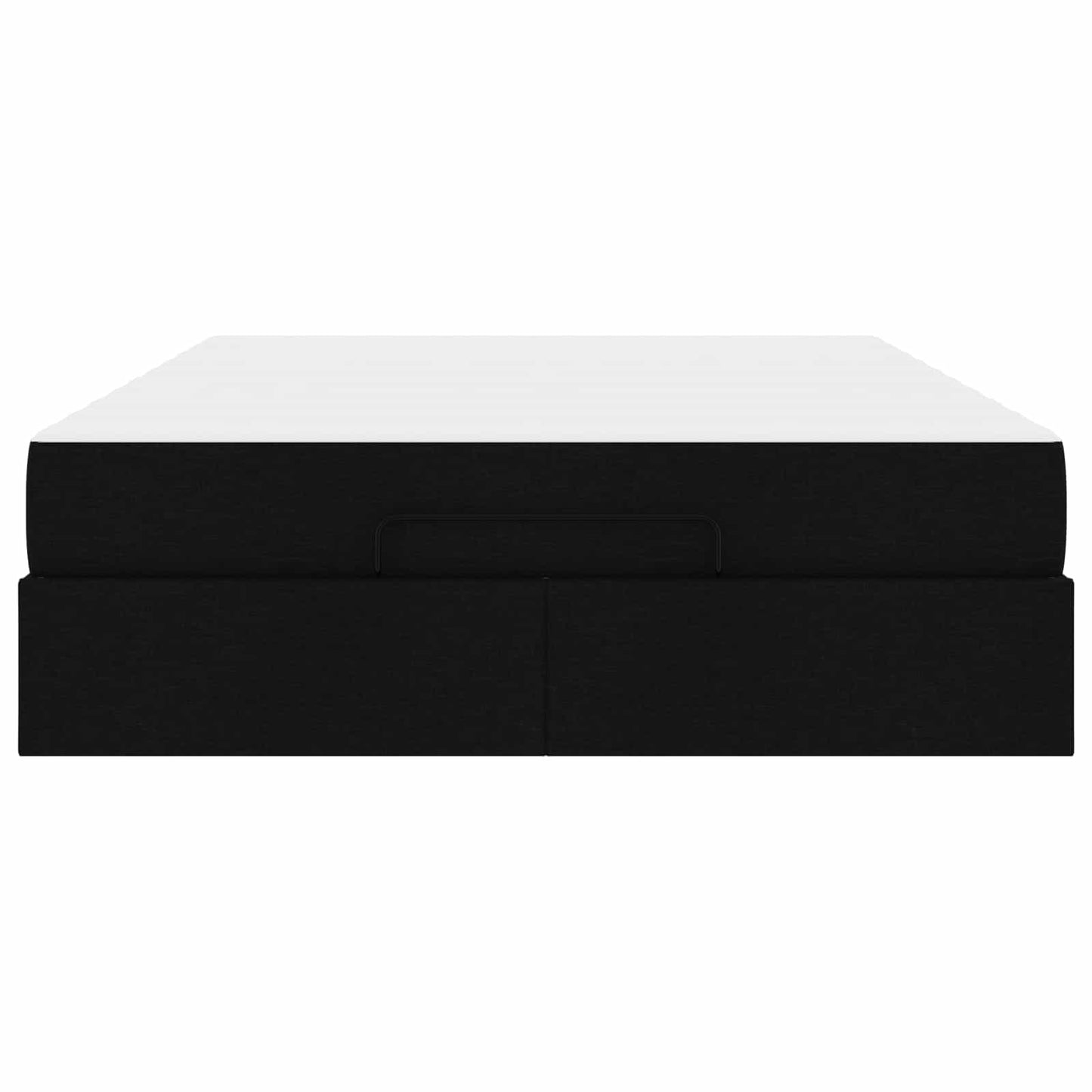 Struttura letto con materasso con materasso 2 pcs Nero Tessuto