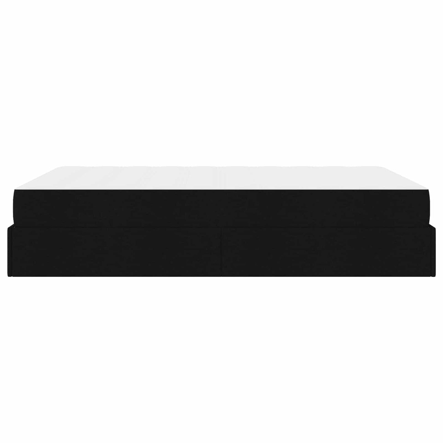 Struttura letto con materasso con materasso 2 pcs Nero Tessuto