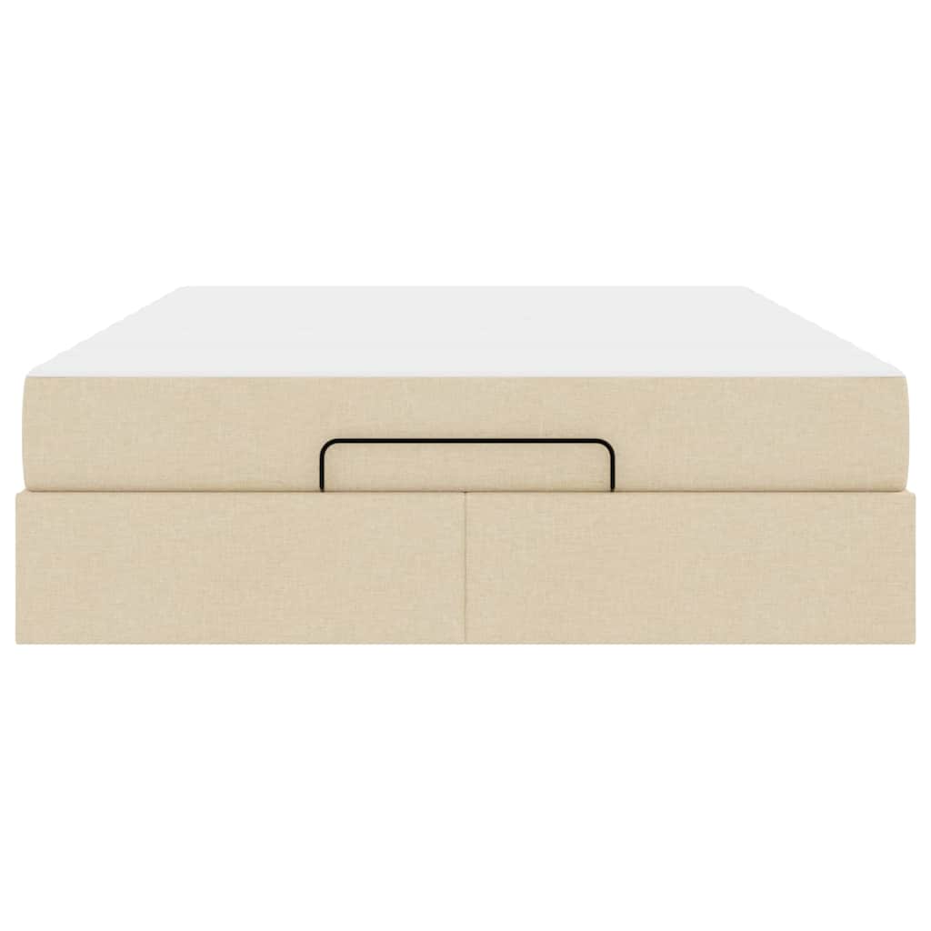 Struttura del letto Crema 140 x 200 cm Tessuto - homemem39