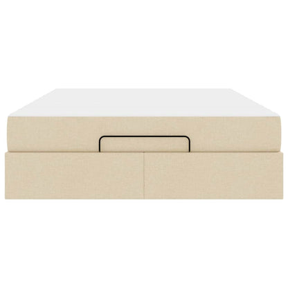Struttura del letto Crema 140 x 200 cm Tessuto - homemem39