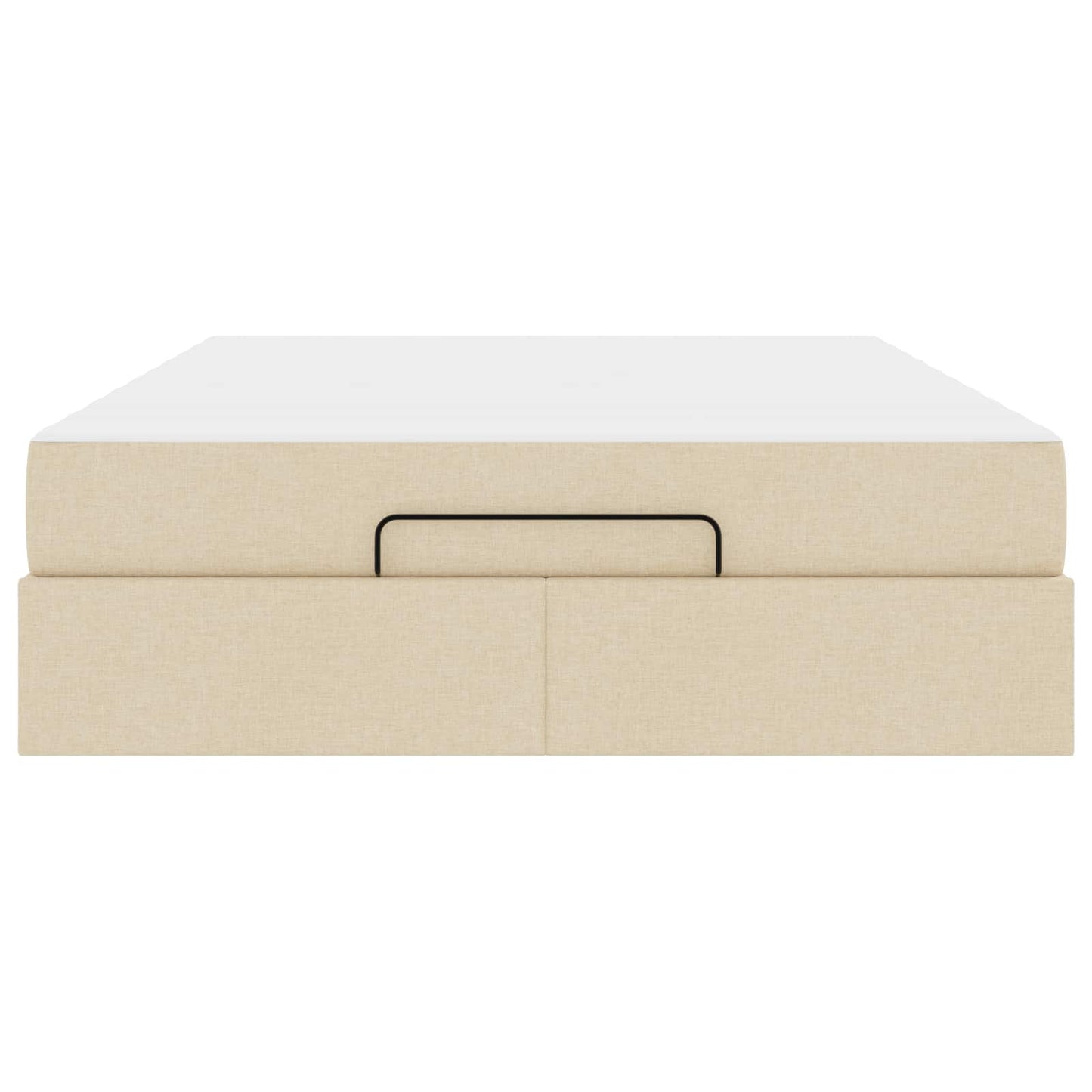 Struttura letto con materasso 2 pcs Crema Tessuto | homemem39