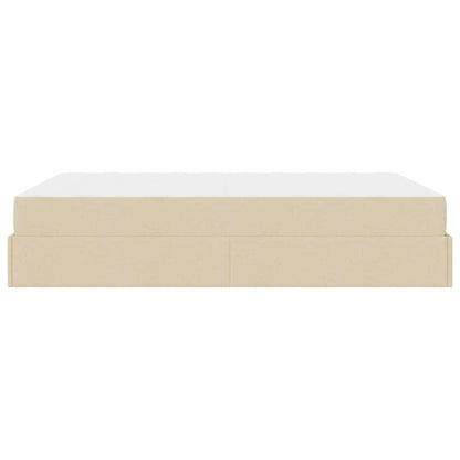 Struttura del letto Crema 140 x 200 cm Tessuto - homemem39
