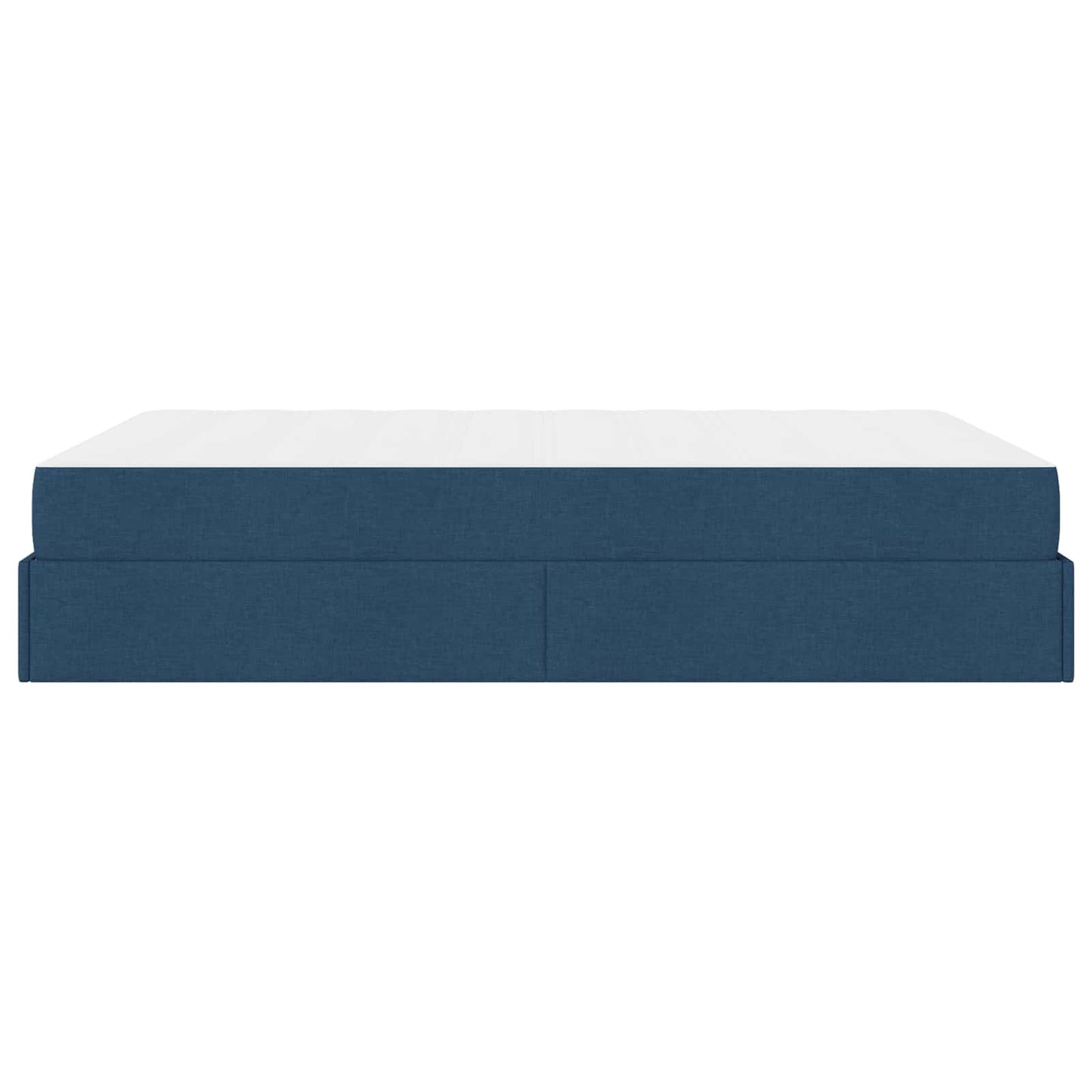 Struttura letto con materasso con materasso 2 pcs Blu Tessuto