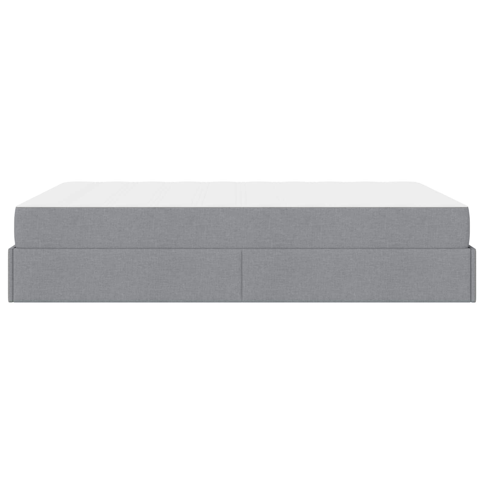Struttura letto con materasso 2 pcs Grigio chiaro Tessuto | homemem39