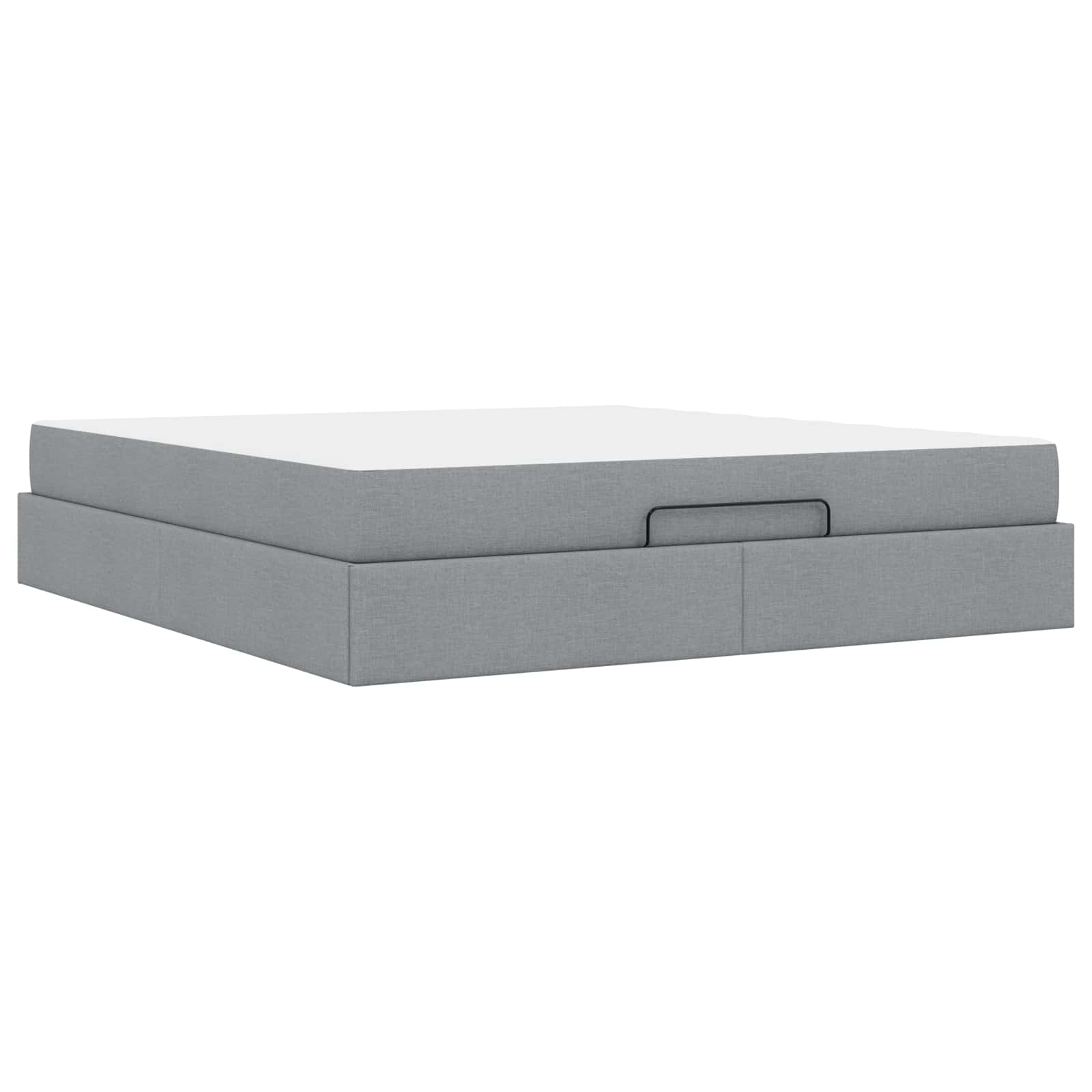 Struttura letto con materasso 2 pcs Grigio chiaro Tessuto | homemem39