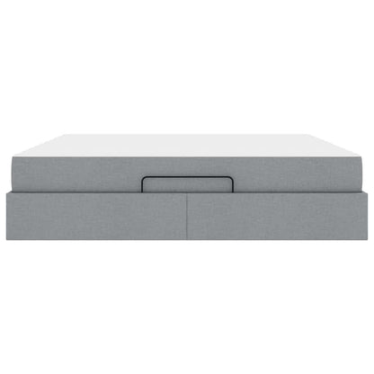 Struttura del letto Grigio chiaro 180 x 200 cm Tessuto