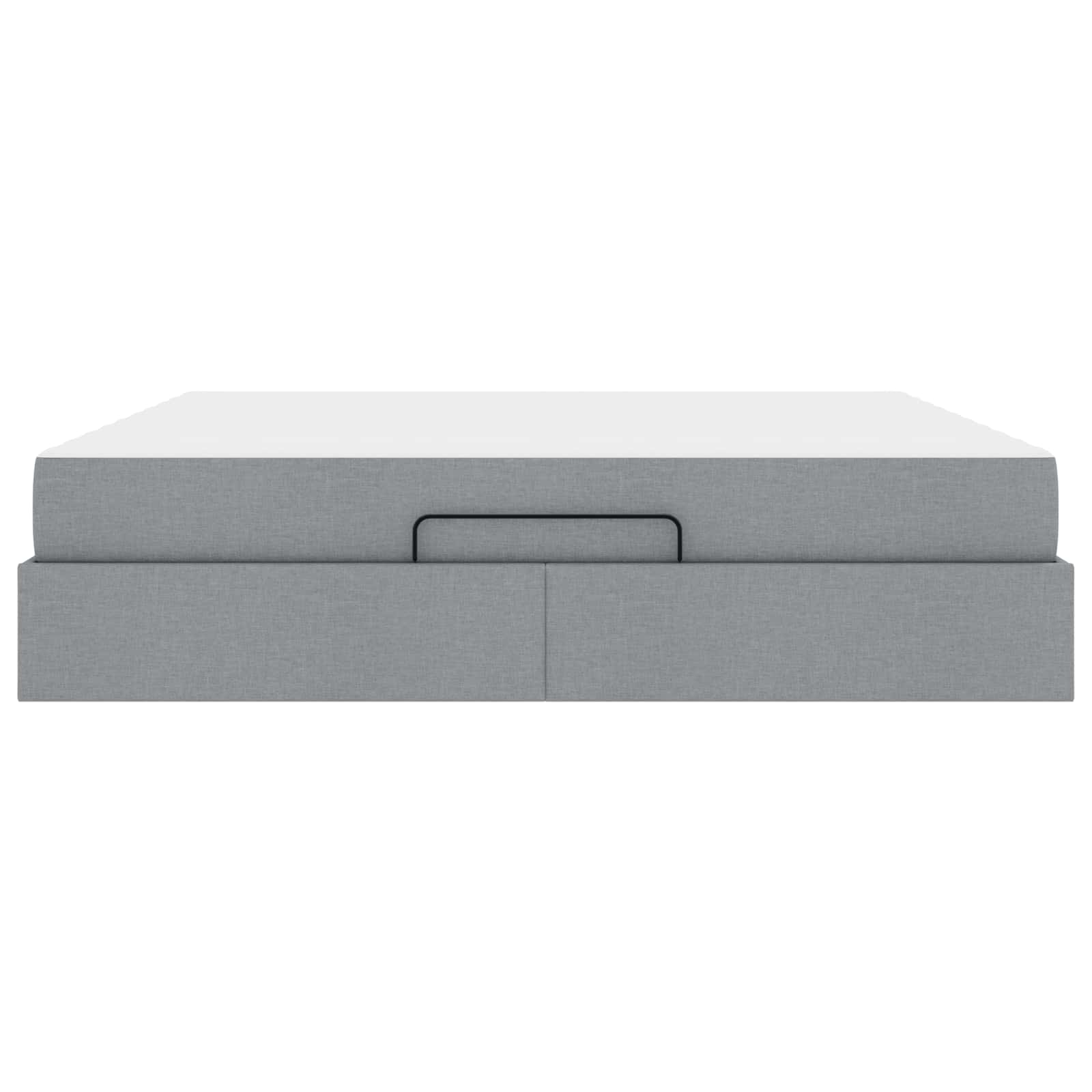 Struttura letto con materasso 2 pcs Grigio chiaro Tessuto | homemem39