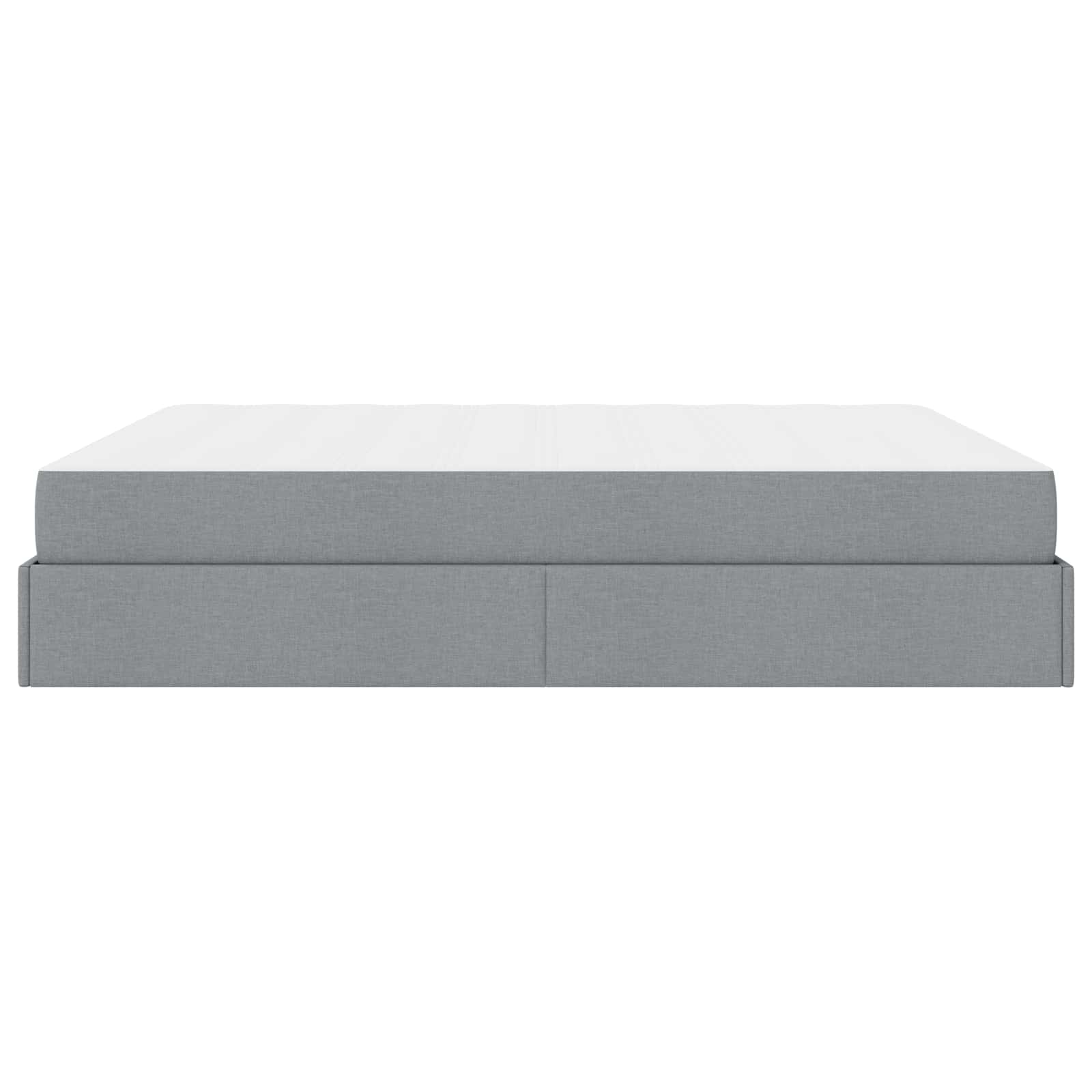 Struttura letto con materasso 2 pcs Grigio chiaro Tessuto | homemem39