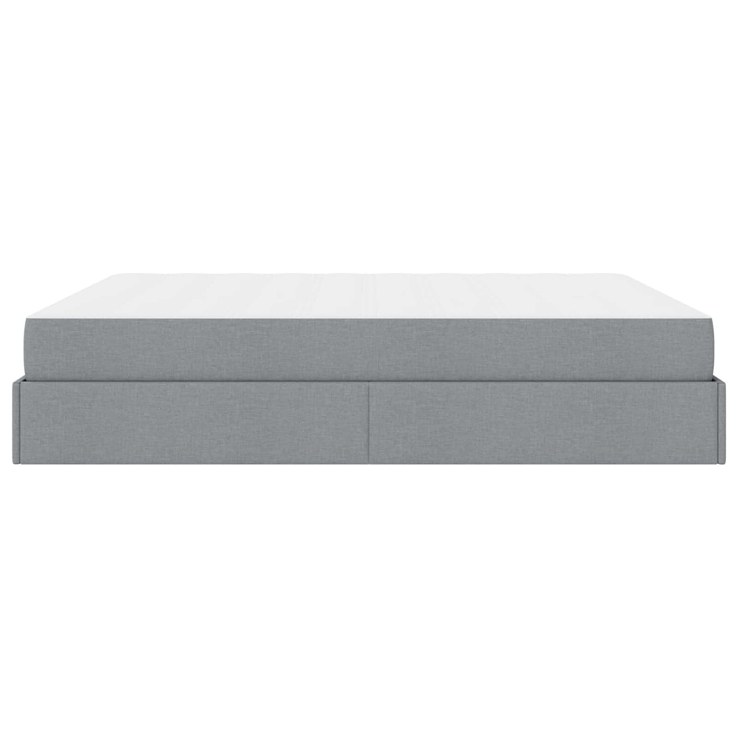 Struttura letto con materasso 2 pcs Grigio chiaro Tessuto